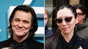 Jim Carrey se casó con Min Ah siete meses después de su primera aparición pública en los premios César
