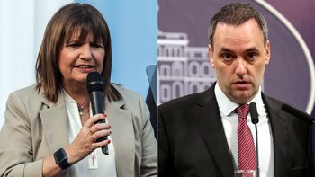 Patricia Bullrich y Manuel Adorni