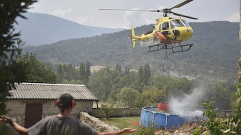 El Gobierno reconoce "el esfuerzo" de la UME en la lucha contra el fuego tras el accidente en Peñas de Riglos (Huesca)
