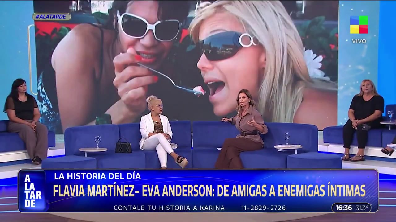 Flavia Martínez demandó a Evangelina Anderson por 120 millones de pesos (A la tarde, América TV)