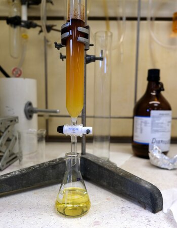 Parte del proceso químico para