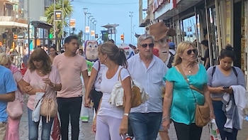 La peatonal fue inaugurada el