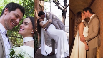 Los recién casados esperan a su primer hijo y celebraron el enlace con un almuerzo íntimo. IG/ Carol Reali