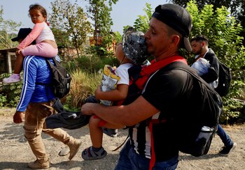 Heberto Cigarroa, un migrante venezolano,