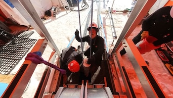 Los núcleos de sedimentos extraídos