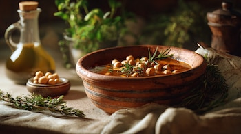 Los garbanzos presentes en la