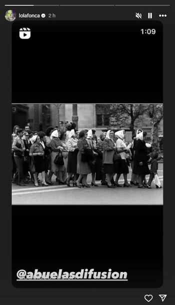 Dolores Fonzi se expresó en