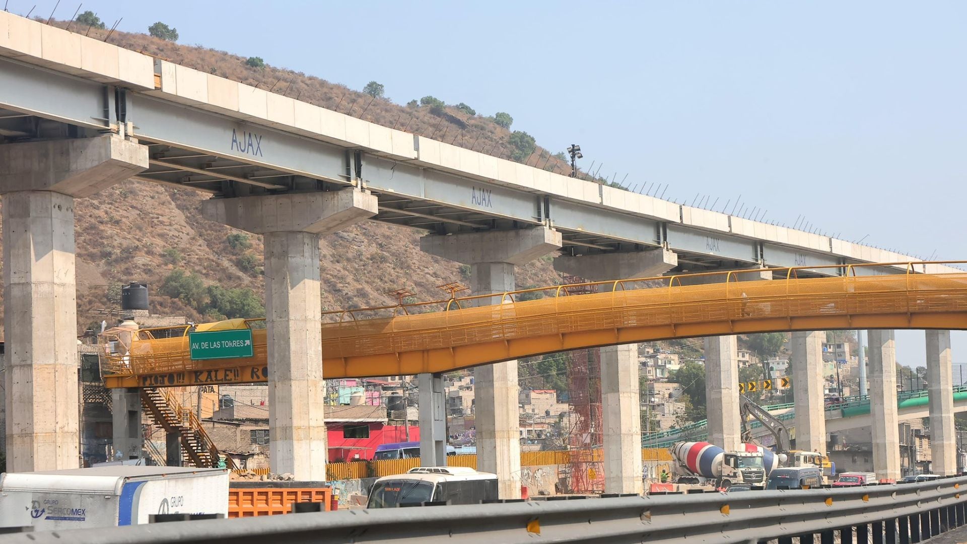 A partir del martes 17 de marzo se realizarán desvíos de los carriles centrales de la México - Puebla (X/ @ClaraBrugadaM)