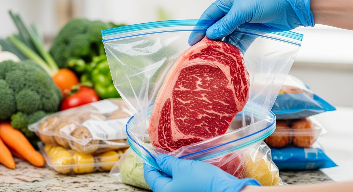 Separar la carne cruda en bolsa aparte en el supermercado previene la contaminación cruzada y protege la salud del consumidor (Imagen Ilustrativa Infobae)