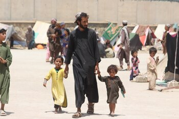 Una familia de desplazados internos en Kandahar, Afganistán
UNICEF AFGANISTÁN