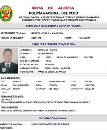 Familiares reportaron la ausencia del
