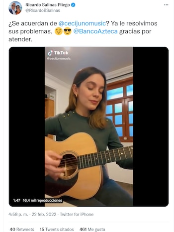 Ricardo Salinas compartió la segunda