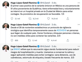 López-Gatell dio a conocer que