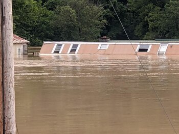 Una casa sumergida en la