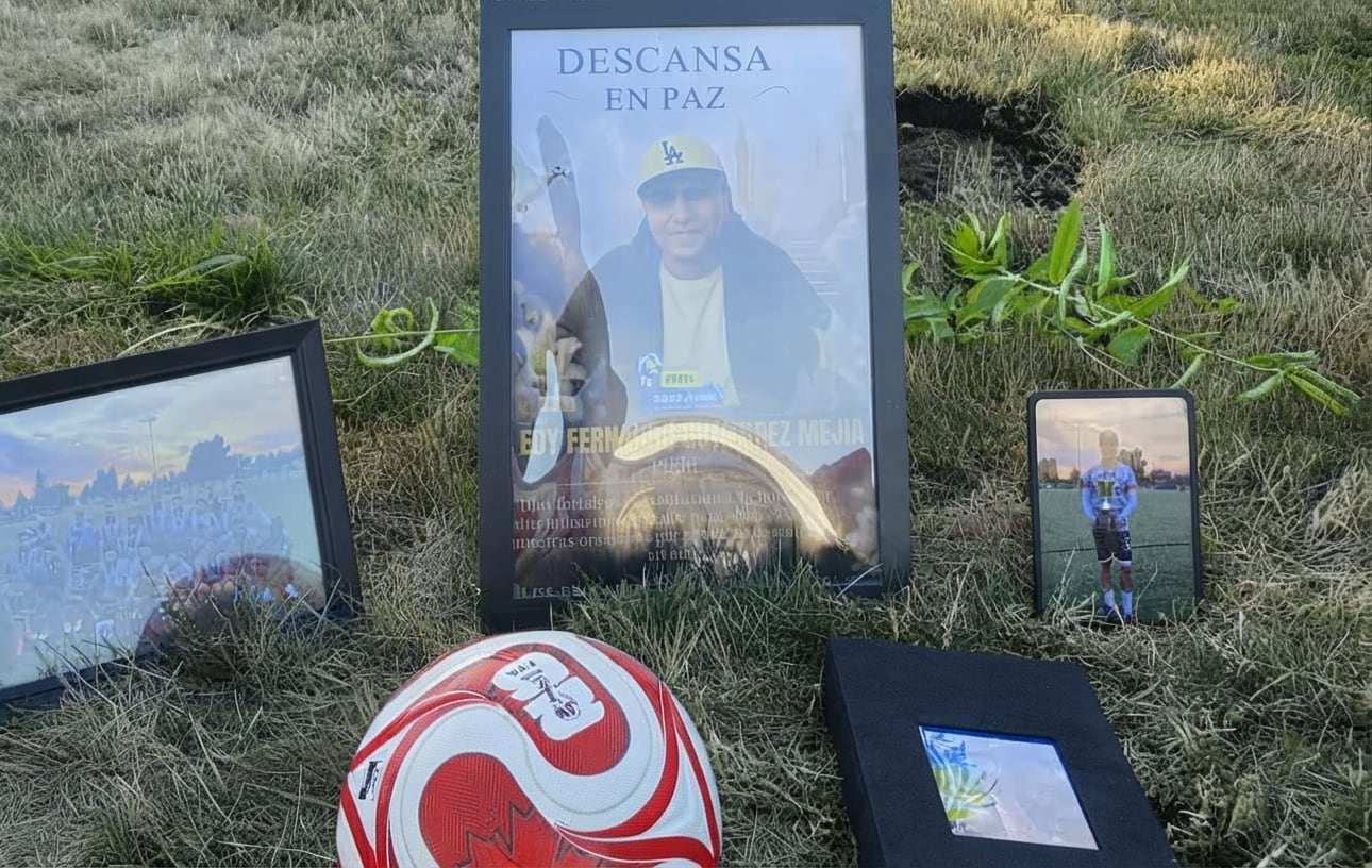 Amigos y compañeros de Edy Gutiérrez Mejía organizaron en Estados Unidos un homenaje póstumo tras la tragedia ocurrida en Los Ángeles. (Captura de video)