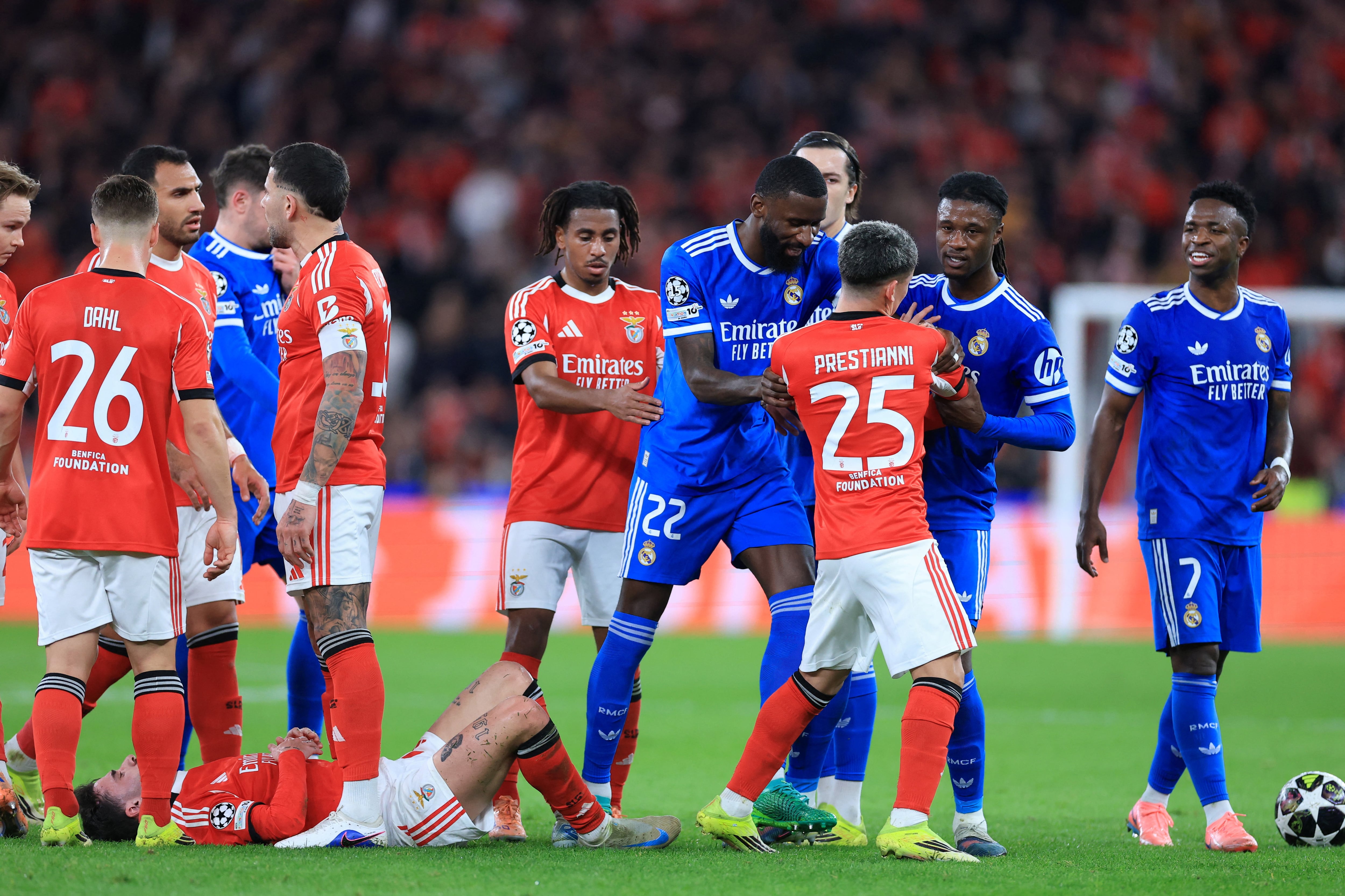 Vinicius Jr acusó a Prestianni de racista (AFP)