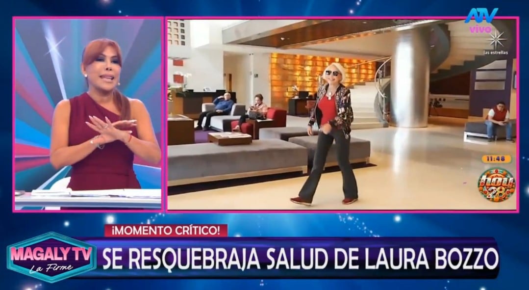 Magaly Medina recuerda los problemas económicos de Laura Bozzo tras cuestionar la información sobre su salud. Captura: Magaly TV La Firme.