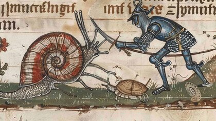 El enigma de los caracoles guerreros en los manuscritos medievales