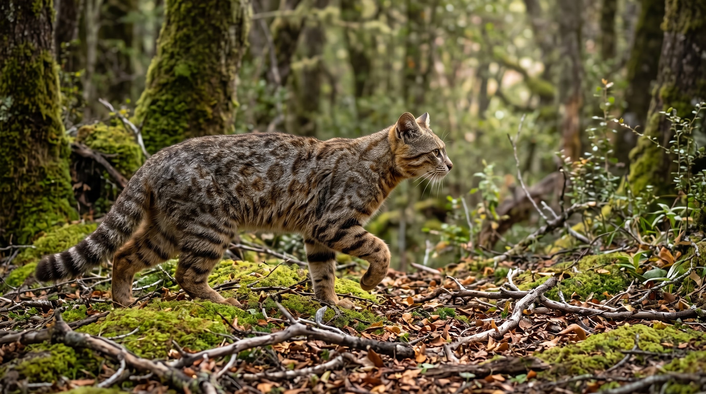 En Costa Rica, Bolivia y Chile, las enfermedades transmitidas por perros y gatos domésticos amenazan a felinos silvestres como el margay, el gato montés y el colocolo (Imagen Ilustrativa Infobae)