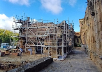 Obras en el monasterio de Pelayos de la Presa