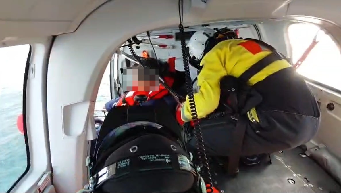 La aeroevacuación del Conara I incluyó un helicóptero PA-41 y un avión PA-25 de apoyo coordinados desde Comodoro Rivadavia