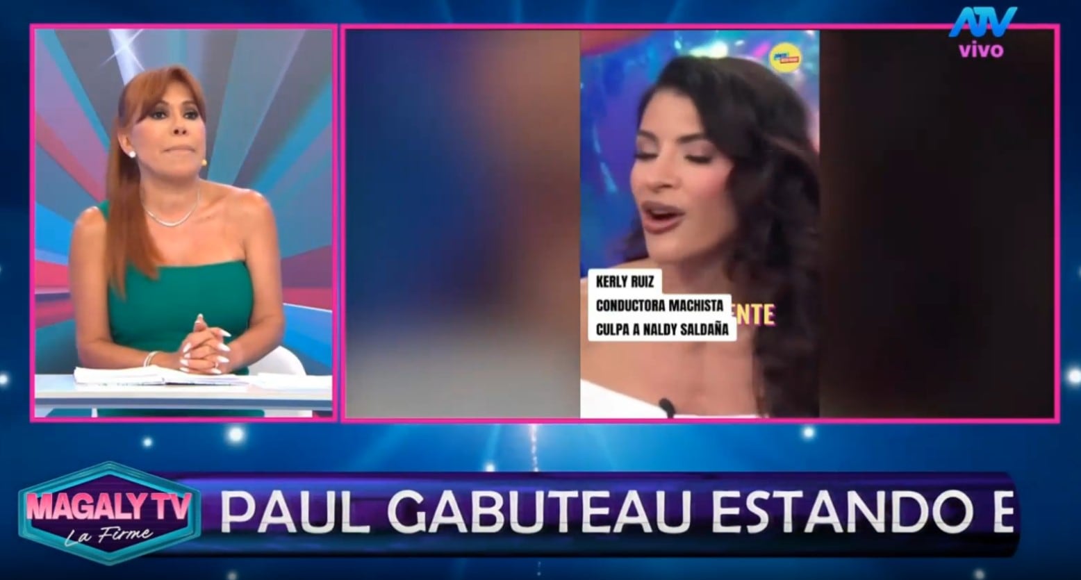 Kerly Ruiz llama “amante despechada” a Naldy Saldaña y Magaly Medina responde: “Increíble ver esto”. Captura: Magaly TV La Firme.