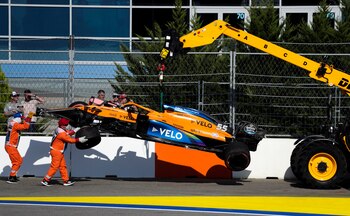 Retirada de la pista del