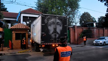 El camión con la imagen