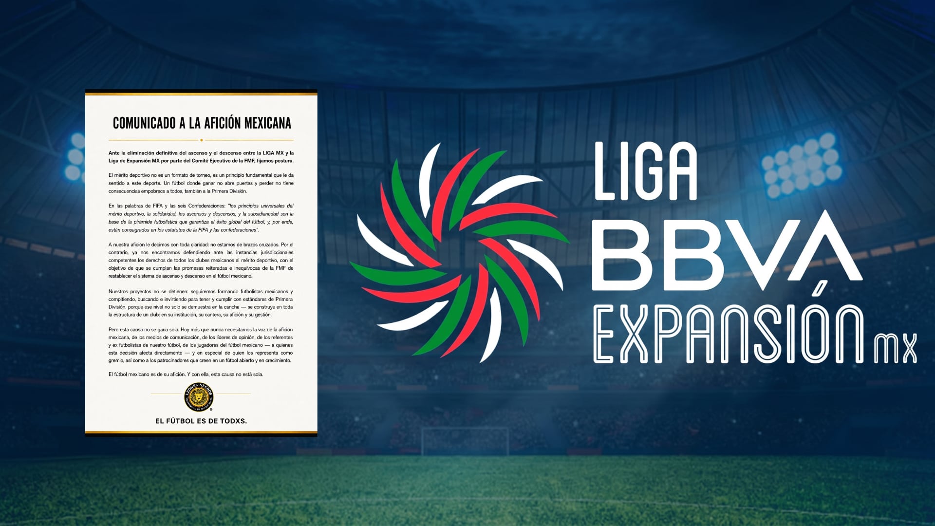 Equipos de la Liga de Expansión MX se unen contra la eliminación del ascenso y descenso