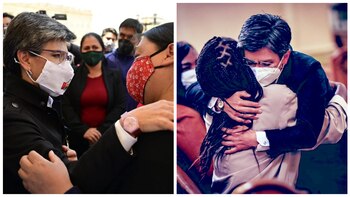 Claudia López conmemora a las víctimas del 9S. Fotos: Alcaldía de Bogotá