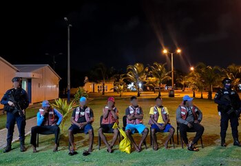 Los extranjeros quedaron en manos