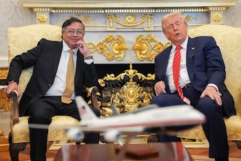 Donald Trump y Gustavo Petro