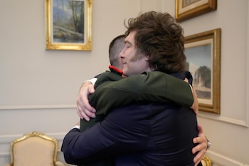 Reunión Javier Milei con Nahuel Gallo - Quirno, Monteoliva y Patricia Bullrich