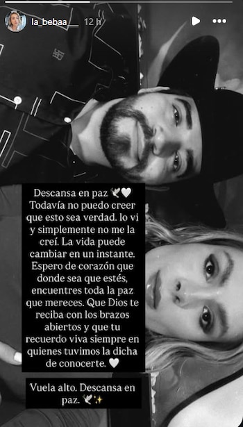 Mensaje de despedida: publicación de La Beba en Instagram para César Gastélum
(RS)
