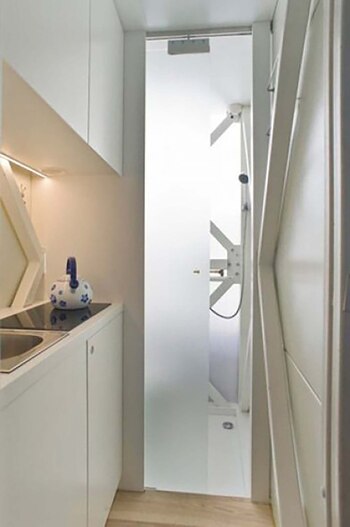 En esta original construcción, donde