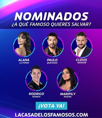 Nominados en La Casa