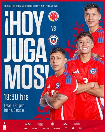 Así presentó el cuadro chileno el partido ante Colombia - crédito @LaRoja / X
