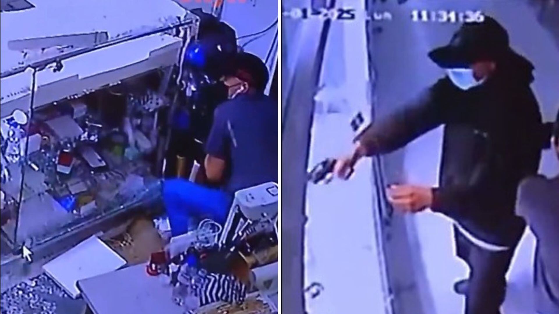 La víctima del robo relató que el local contaba con un inventario especialmente amplio por la temporada de festividades - crédito Captura video City Tv