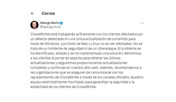 El CEO de CrowdStrike dice