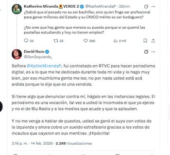 El activista David Rozo se