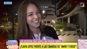 Flavia López tras las críticas de Rosángela Espinoza: “No busco una relación, pero no me cierro”. Captura: Amor y Fuego.