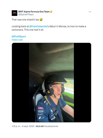 El video que subio Alpine