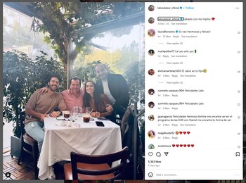 Laura Flores comenta en foto