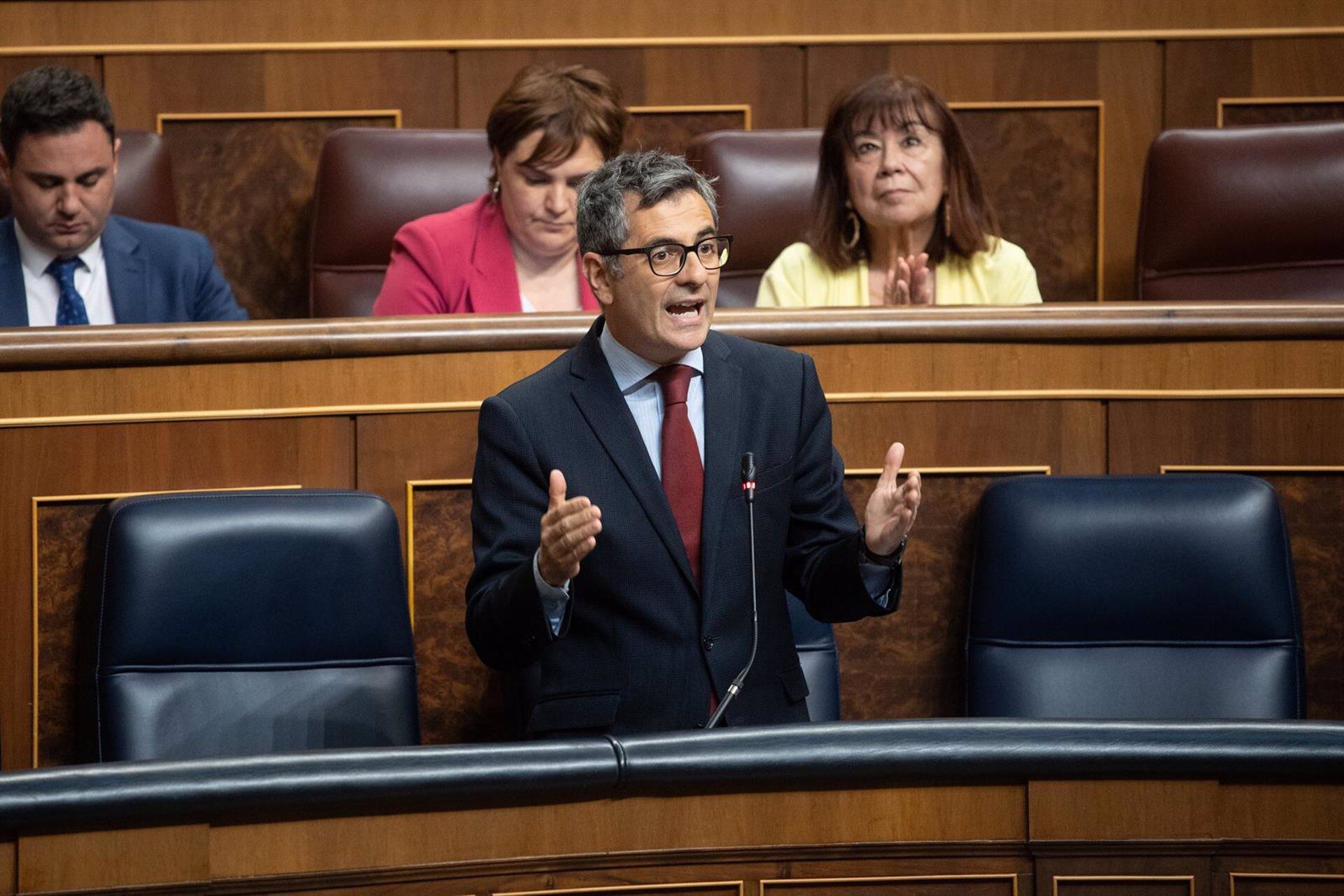 El ministro de la Presidencia, Relaciones con las Cortes y Justicia, Félix Bolaños. (Alejandro Martínez Vélez/Europa Press)