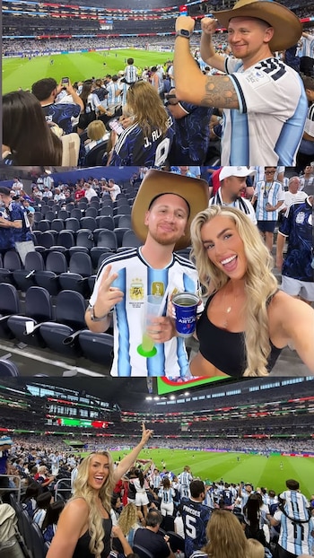 Kelci-Rose Bowers estuvo presente en el Dallas Stadium (@_kelci.rose_)