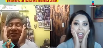 Merle Uribe y Luis Miguel se dieron un beso "intenso"