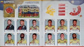 Selección Colombia en el álbum
