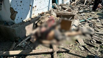Víctimas del bombardeo en Kherson