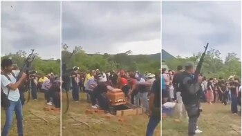 Con balazos y banda: el