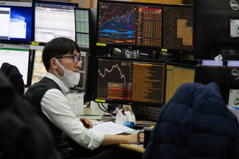 La Bolsa de Seúl, en